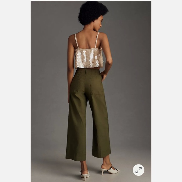 Maeve Colette Wide-leg Crop Pants - Picture 3 of 6